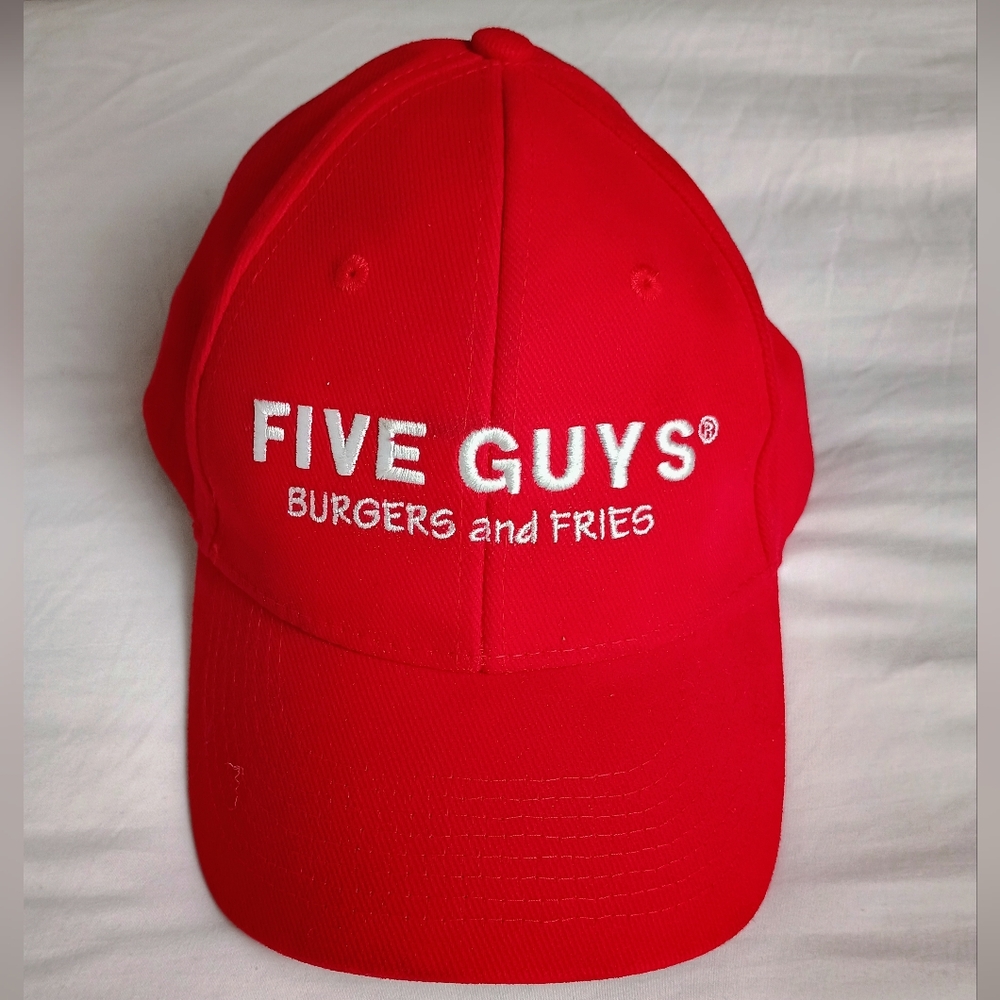 The Icebox "Five Guys" Employee Snapback Work Hat | Red And White